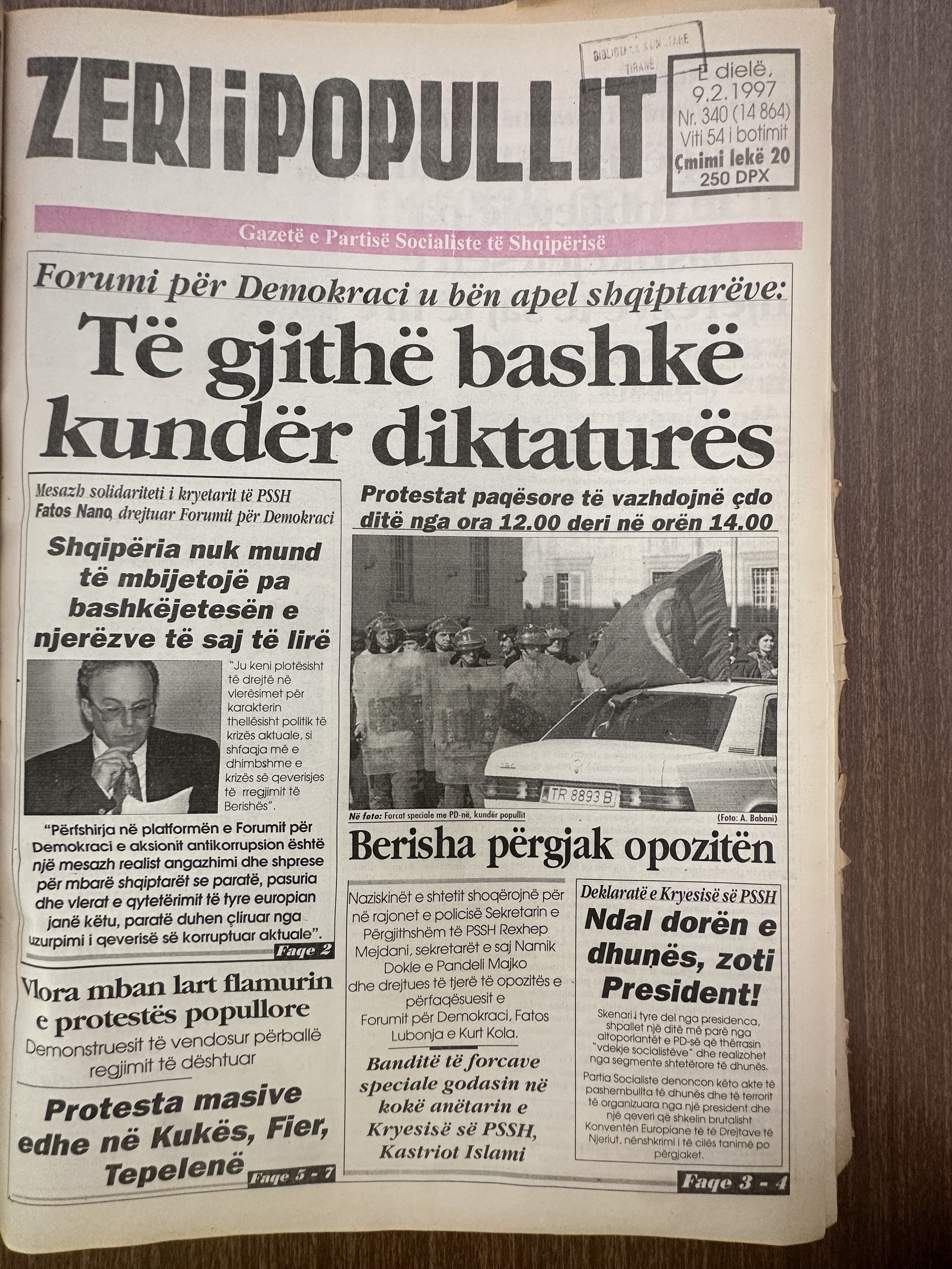 Zëri i Popullit 1997-02-09